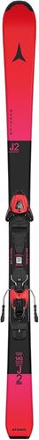 ATOMIC REDSTER J2 (130-150 cm) + L 6 GW Re Ski Set Red Tension/Black provides fun and safety for young skiers. With integrated ski bindings for fast progress. in Kuwait