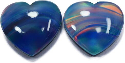 Doublet Opal Heart Cut 20.10 قيراط من العقيق الطبيعي بحجم خاتم أحجار كريمة فضفاضة معتمد in Kuwait