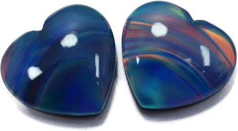 Doublet Opal Heart Cut 20.10 قيراط من العقيق الطبيعي بحجم خاتم أحجار كريمة فضفاضة معتمد in Kuwait