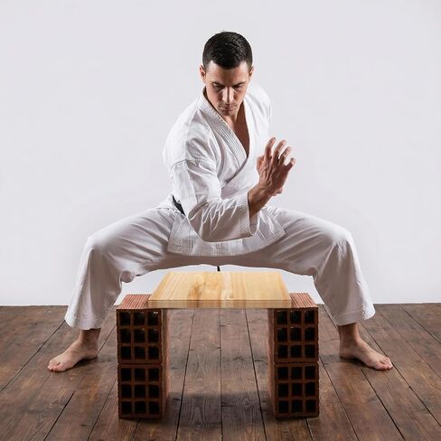 15 Pcs Taekwondo Karate Breaking Boards, Breakable Karate Thin Wooden Boards for Breaking Martial Arts Training Practice Kick Taekwondo Boxing Equipment Practice Performing for Kids Teenager Adult 3MM in Kuwait