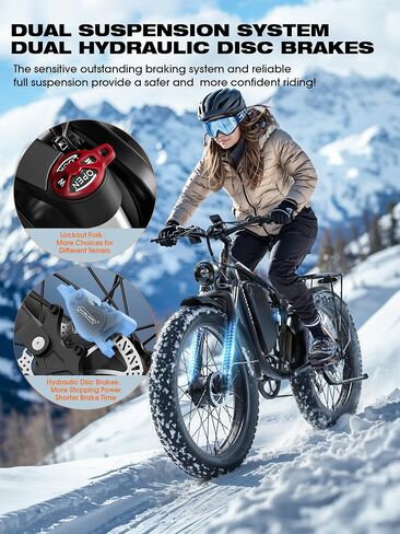 Qianchice Peak 9000W Dual Motor Electric Bike Long Range Ebike for Adults 40-45MPH 100 Miles, Fat Tire Electric Bike 24Inch, 58V36AH Commuter Electric Bicycles Ebike for Men Women in Saudi Arabia