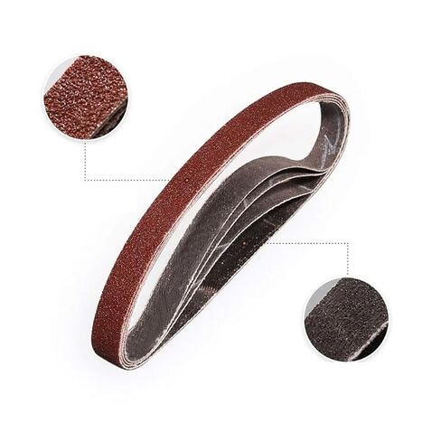 120pcs Sanding Belts Set Power Suit for Air Belt Sander 10x330mm Abrasive Grit 60/80/120 Polishing Sandpapers for Woodworking in Kuwait