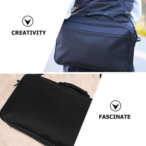 Beavorty Waterproof Oxford Cloth Oboe Shoulder Tote Bag Black, Portable Wind Instrument Handbag for Performance and Travel, Oboe Accessory Storage Case in Kuwait