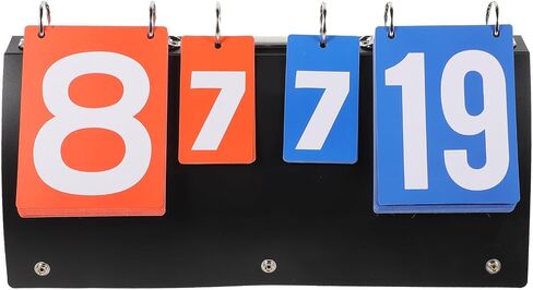 Portable Tabletop Scoreboard for Basketball and Soccer Games, Easy to Use PVC Flip Scorekeeper, Efficient Sports Competition Score Supplies for Indoor and Outdoor Use in Kuwait