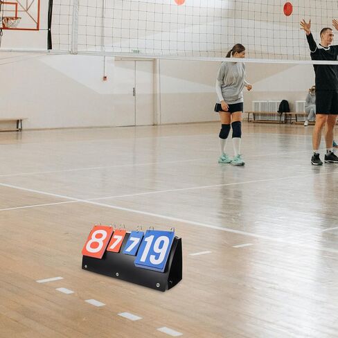 Portable Tabletop Scoreboard for Basketball and Soccer Games, Easy to Use PVC Flip Scorekeeper, Efficient Sports Competition Score Supplies for Indoor and Outdoor Use in Kuwait