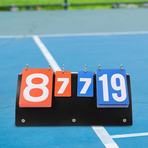 Portable Tabletop Scoreboard for Basketball and Soccer Games, Easy to Use PVC Flip Scorekeeper, Efficient Sports Competition Score Supplies for Indoor and Outdoor Use in Kuwait
