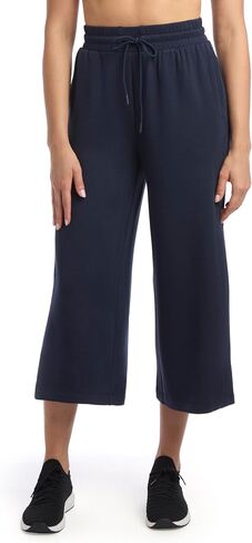 Danskin Women's Luxe Gaucho Wide Leg Lounge Pants with Pockets in Kuwait