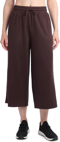 Danskin Women's Luxe Gaucho Wide Leg Lounge Pants with Pockets in Kuwait