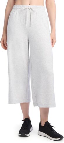 Danskin Women's Luxe Gaucho Wide Leg Lounge Pants with Pockets in Kuwait