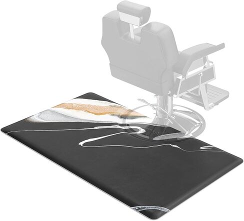 OmySalon Salon Mat for Hair Stylist Anti Fatigue, 3 ft. x 5 ft. Comfort Barber Floor Mat with Round Cutout, Hairdresser Standing Matt, Anti-Slip Easy Cleaning in Kuwait