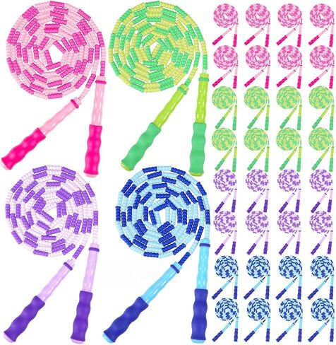 Jump Rope for Kids Jump Rope Bulk, 36 Pack Soft Beaded Jump Ropes Adjustable Jump Ropes for 4 5 6 7 8 10 12, Keeping Fit, Training for Exercise Slim Body Jumprope at Home School Gym in Kuwait