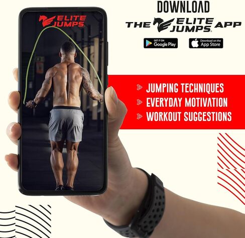 النخبة يقفز Muay Thai + حزمة حصيرة | حبل القفز المرجح 1.2 رطل + حصيرة حبل القفز غير القابلة للانزلاق | مجموعة تدريب الحبال الثقيلة للمواي تاي والفنون القتالية المختلطة وHIIT واللياقة البدنية | تحسين القبضة والقدرة على التحمل وحماية الأرضيات in Kuwait