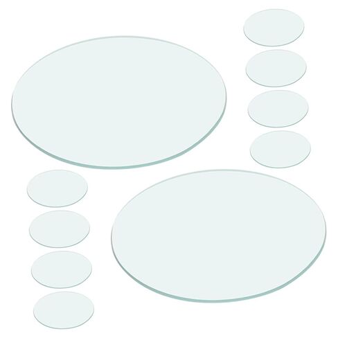 10pcs Transparent Laboratory Watch Glass Beaker Covers Round Flat Glassware for Spill Prevention Observation Experiment Use in Saudi Arabia