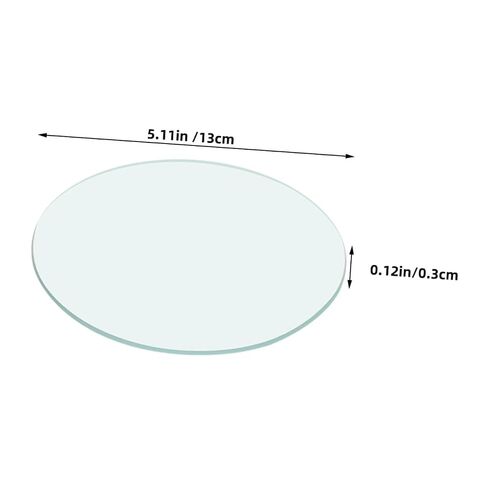 10pcs Transparent Laboratory Watch Glass Beaker Covers Round Flat Glassware for Spill Prevention Observation Experiment Use in Saudi Arabia