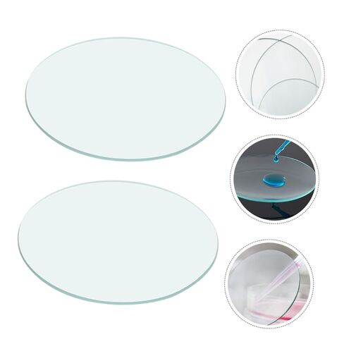 10pcs Transparent Laboratory Watch Glass Beaker Covers Round Flat Glassware for Spill Prevention Observation Experiment Use in Saudi Arabia