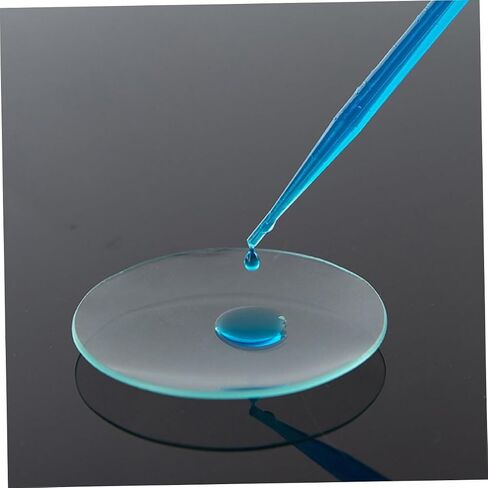 10pcs Transparent Laboratory Watch Glass Beaker Covers Round Flat Glassware for Spill Prevention Observation Experiment Use in Saudi Arabia