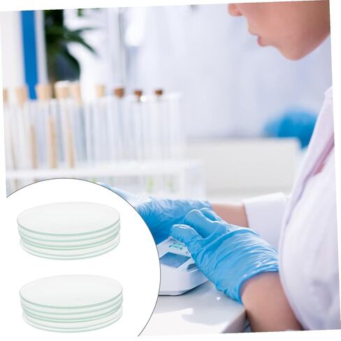 10pcs Transparent Laboratory Watch Glass for Chemical Experiments Multi-Functional Evaporating Dish and Beaker Cover Glass Surface Dishes for School Science and Testing in Saudi Arabia