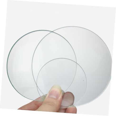 10pcs Laboratory Watch Glass Beaker Covers Transparent Smooth Glass Plates with Ground Edges for Evaporation and Sample Holding in Science Labs in Saudi Arabia