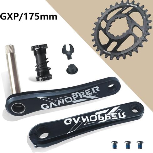 175 MTB Crankset 10 11 12 سرعة دراجة الطريق الجبلية Crankset Crankset بدلة كرنك سهلة التعديل 104 BCD مجموعة ذراع كرنك دراجة ترابية مع طقم دعامة سفلية 68 مم 73 مم 30 سلسلة سن (30T دراجة كرانسيت) in Kuwait
