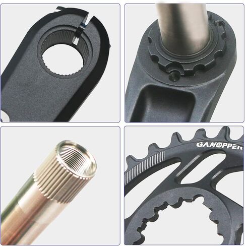 175 MTB Crankset 10 11 12 سرعة دراجة الطريق الجبلية Crankset Crankset بدلة كرنك سهلة التعديل 104 BCD مجموعة ذراع كرنك دراجة ترابية مع طقم دعامة سفلية 68 مم 73 مم 30 سلسلة سن (30T دراجة كرانسيت) in Kuwait