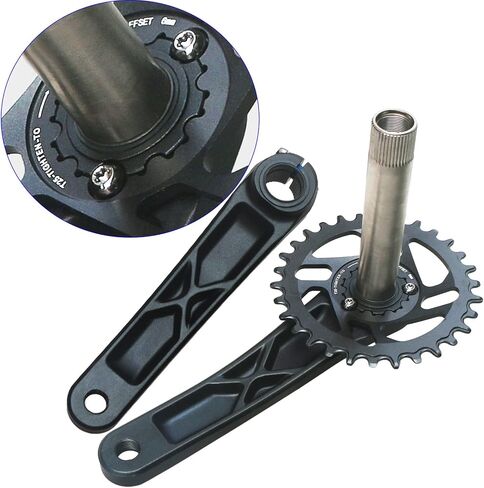 175 MTB Crankset 10 11 12 سرعة دراجة الطريق الجبلية Crankset Crankset بدلة كرنك سهلة التعديل 104 BCD مجموعة ذراع كرنك دراجة ترابية مع طقم دعامة سفلية 68 مم 73 مم 30 سلسلة سن (30T دراجة كرانسيت) in Kuwait