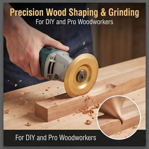 4 Inch Wood Grinding Disc Set, Angle Grinder Polishing Pad, High Carbon Steel Woodworking Disc, Professional DIY Woodworker Grinding Wheel for Angle Grinder (3PCS) in Kuwait