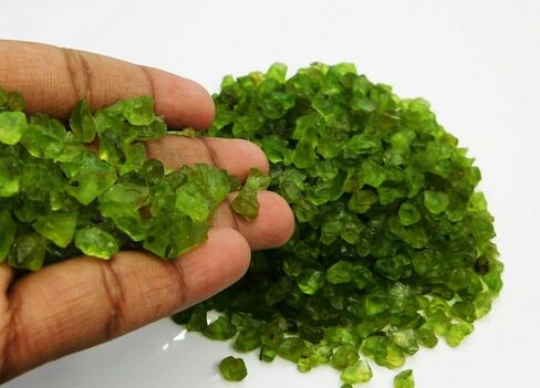 Uncut Raw Rough 55.52 Ct Natural Peridot CERTIFIED Green Loose Gemstone Lot in Kuwait