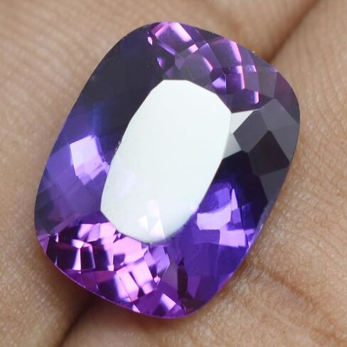12.55 Ct Natural Tanzanite Purple CERTIFIED Rare Loose Gemstone Cushion Cut in Kuwait