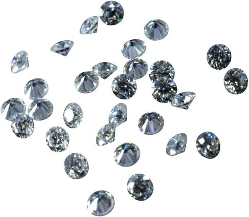 10 Pcs Round Cut Gemstone CERTIFIED Synthetic Moissanite 2 mm Lot VVSI D Color in Kuwait