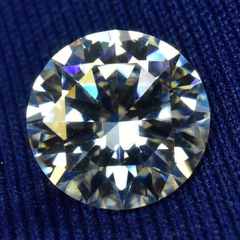 10 Pcs Round Cut Gemstone CERTIFIED Synthetic Moissanite 2 mm Lot VVSI D Color in Kuwait