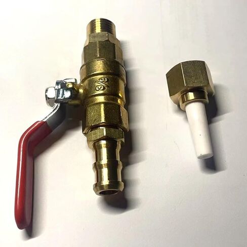 Valve Type Sandblaster Tool with Brass Ball Valve and Connector, 4 Alumina Nozzle Tips (2.4mm/2.7mm/3.2mm/3.6mm) for Rust Removal, Paint Stripping, and Industrial for surface Treatment, Portable in Saudi Arabia