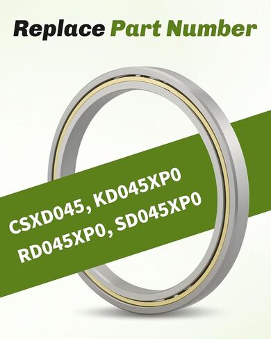 محمل أسطواني ذو قسم رفيع 4.5 × 5.5 × 0.5 بوصة، يستبدل KD045XP0 CSXD045 RD045XP0 SD045XP0، محامل تلامس رباعية النقاط in Kuwait