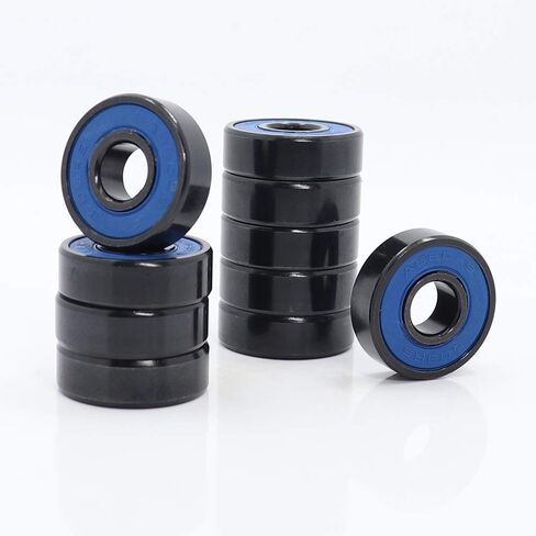 Power Transmission Products 608-Black Skateboard Bearings 8x22x7mm ABEC-9 608 V RS Surface Black PA66 Cage 608 Deep Groove Ball Bearing Ball Bearings in Kuwait
