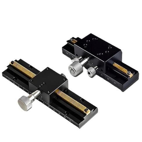 X-axis Dovetail Groove Sliding Table LWX25/40/60 Manual Displacement Long Stroke Gear Platform 1Pcs(LWX40-L250-2) in Kuwait