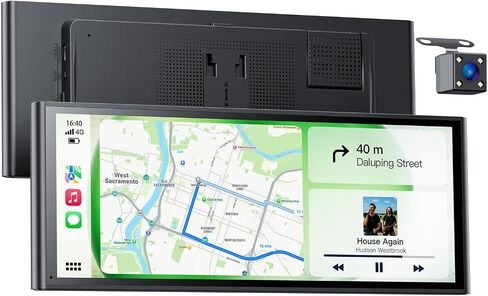 شاشة تشغيل سيارة لاسلكية مقاس 9.26 بوصة لأجهزة Apple CarPlay وAndroid Auto، كمبيوتر لوحي محمول للسيارة مزود بكاميرا احتياطية، رابط مرآة، تحديثات OTA، بلوتوث 5.0، نظام تحديد المواقع العالمي (GPS)، التوصيل والتشغيل، التحكم الصوتي in Kuwait