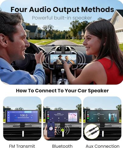 شاشة تشغيل سيارة لاسلكية مقاس 9.26 بوصة لأجهزة Apple CarPlay وAndroid Auto، كمبيوتر لوحي محمول للسيارة مزود بكاميرا احتياطية، رابط مرآة، تحديثات OTA، بلوتوث 5.0، نظام تحديد المواقع العالمي (GPS)، التوصيل والتشغيل، التحكم الصوتي in Kuwait