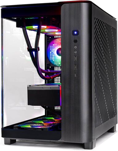 Skytech Gaming O11 Vision Gaming PC، AMD Ryzen 7 9800X3D 4.7 جيجا هرتز، NVIDIA RTX 5080 16 جيجا، لوحة X870، 2 تيرابايت Gen4 NVMe SSD، 32 جيجا DDR5 RAM 6000، 850 وات Gold ATX 3 PSU، 360 ARGB AIO، Wi-Fi، Win 11، سطح المكتب in Kuwait