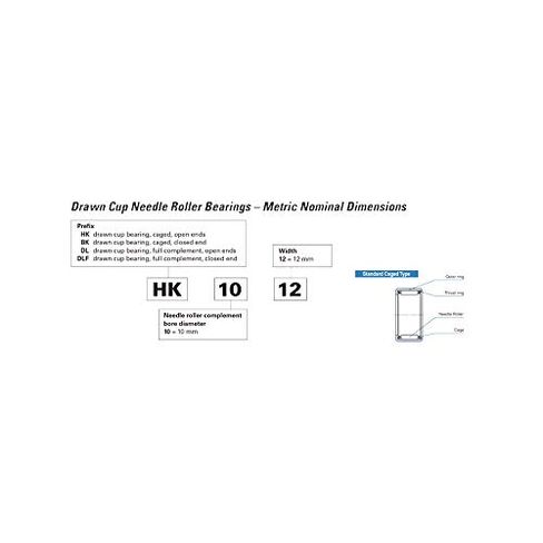 Needle Roller Bearings HK202918 RS Drawn Cup Caged Needle Roller Bearings with Open End HKS HK202918RS Bearing Size 20x29x18mm Bearings in Kuwait