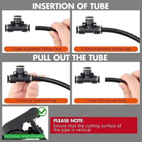 130PCS Quick Connect Air Hose Fittings Kit,1/8" 1/4" 3/8" 1/2" Push to Connect Fittings,Air Line Quick Connect Fittings,Quick Release Pneumatic Kit for Air Compressor,Automotive,Industrial,Air Systems in Kuwait