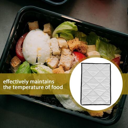 Thermal Insulation Blanket Cover for Food Transport 2-Pack Insulated Food Box Covers with Fixing Straps Lightweight Blanket for Takeaway Bbq Night Market Use Keep Warm and Fresh in Kuwait