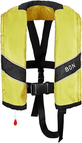 Automatic Inflatable Life Jacket, Preserver PFD for Kids,Life Vest for Kid,Supports Weight up to 160 pounds(YSH725) in Kuwait
