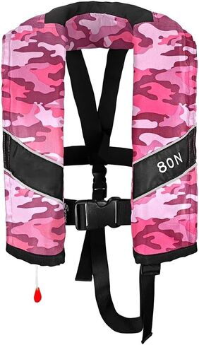 Automatic Inflatable Life Jacket, Preserver PFD for Kids,Life Vest for Kid,Supports Weight up to 160 pounds(YSH725) in Kuwait
