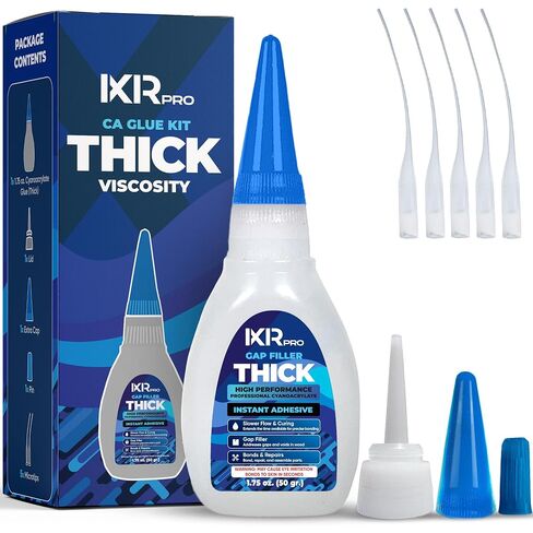 CA Glue with Activator Kit (3x1.75 oz. Thin-Medium-Thick + 16.9 fl.oz.) & CA Glue Thick Viscosity Kit,1.75 oz. in Kuwait