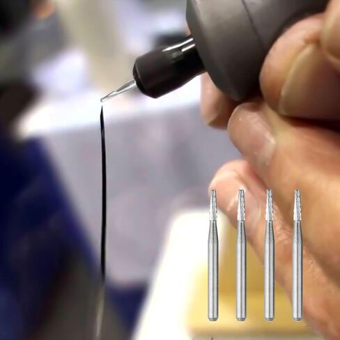 4PCS 1mm Tapered Carbide Drill Bits for Automobile Windshield Repair Alloy Shank Glass Drilling Tool Set in Kuwait