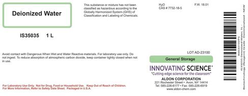 ALDON Innovating Science Deionized Water, 1L - Biotechnology (Reagent) Grade - Demineralized - The Curated Chemical Collection in Kuwait