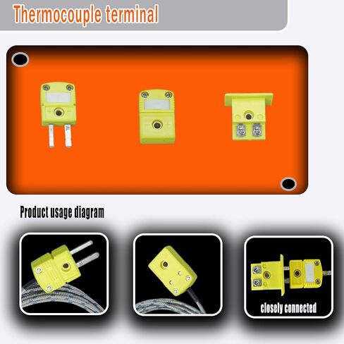 9 Packs of Type K thermocouple connectors | Type K terminal connectors (3 sets each of male and female connectors and extension cable terminals) in Kuwait