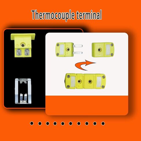 9 Packs of Type K thermocouple connectors | Type K terminal connectors (3 sets each of male and female connectors and extension cable terminals) in Kuwait