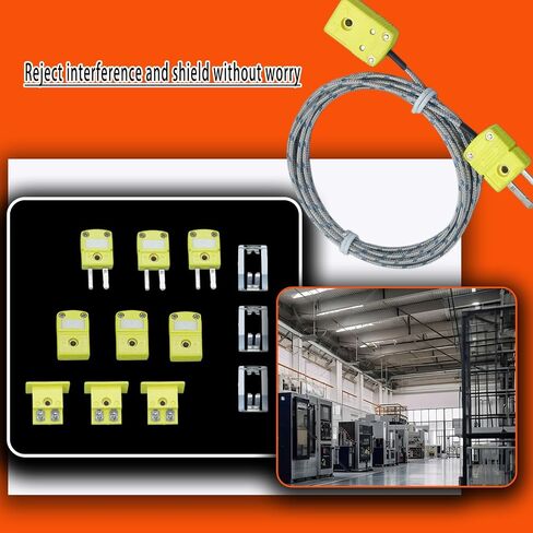 9 Packs of Type K thermocouple connectors | Type K terminal connectors (3 sets each of male and female connectors and extension cable terminals) in Kuwait