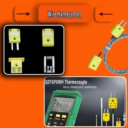 9 Packs of Type K thermocouple connectors | Type K terminal connectors (3 sets each of male and female connectors and extension cable terminals) in Kuwait