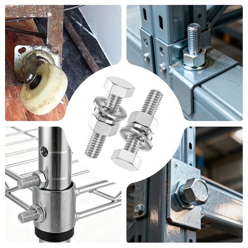 20PCS 3/8-16" x 2" 304 Stainless Steel Fully Threads Bolt, Hex Head Bolts with Nut Spacer and Spanner in Kuwait